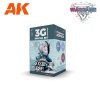 AK Interactive AK1066 WARGAME COLOR SET. FROZEN FLESH. 4x17 ml
